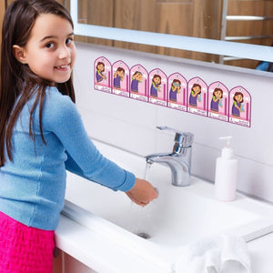 Interactive Wuduu Stickers & "My Prayer My Jannah" Prayer Journey Chart for Girls - Fun Learning Store