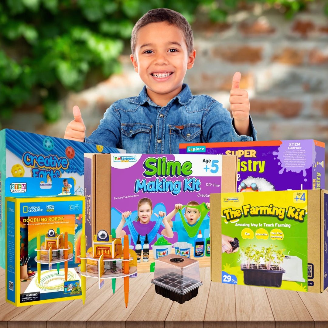 Inventor’s Playground – 5 - in - 1 Educational & Creative Activity Set for Curious Kids! - Fun Learning Store