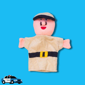 Jobs & Careers Hand Puppets – Colorful Fabric Set of 6 for Pretend Play & Learning - Fun Learning Store