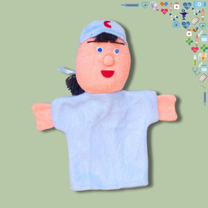 Jobs & Careers Hand Puppets – Colorful Fabric Set of 6 for Pretend Play & Learning - Fun Learning Store