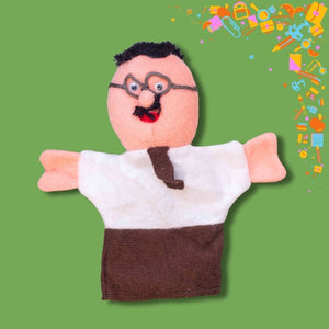 Jobs & Careers Hand Puppets – Colorful Fabric Set of 6 for Pretend Play & Learning - Fun Learning Store