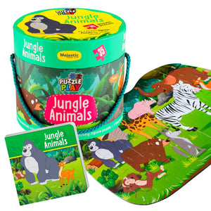 Jungle Animals | Puzzle Play | Roaring Fun with our Wild Animal Puzzle Play Collection - Fun Learning Store