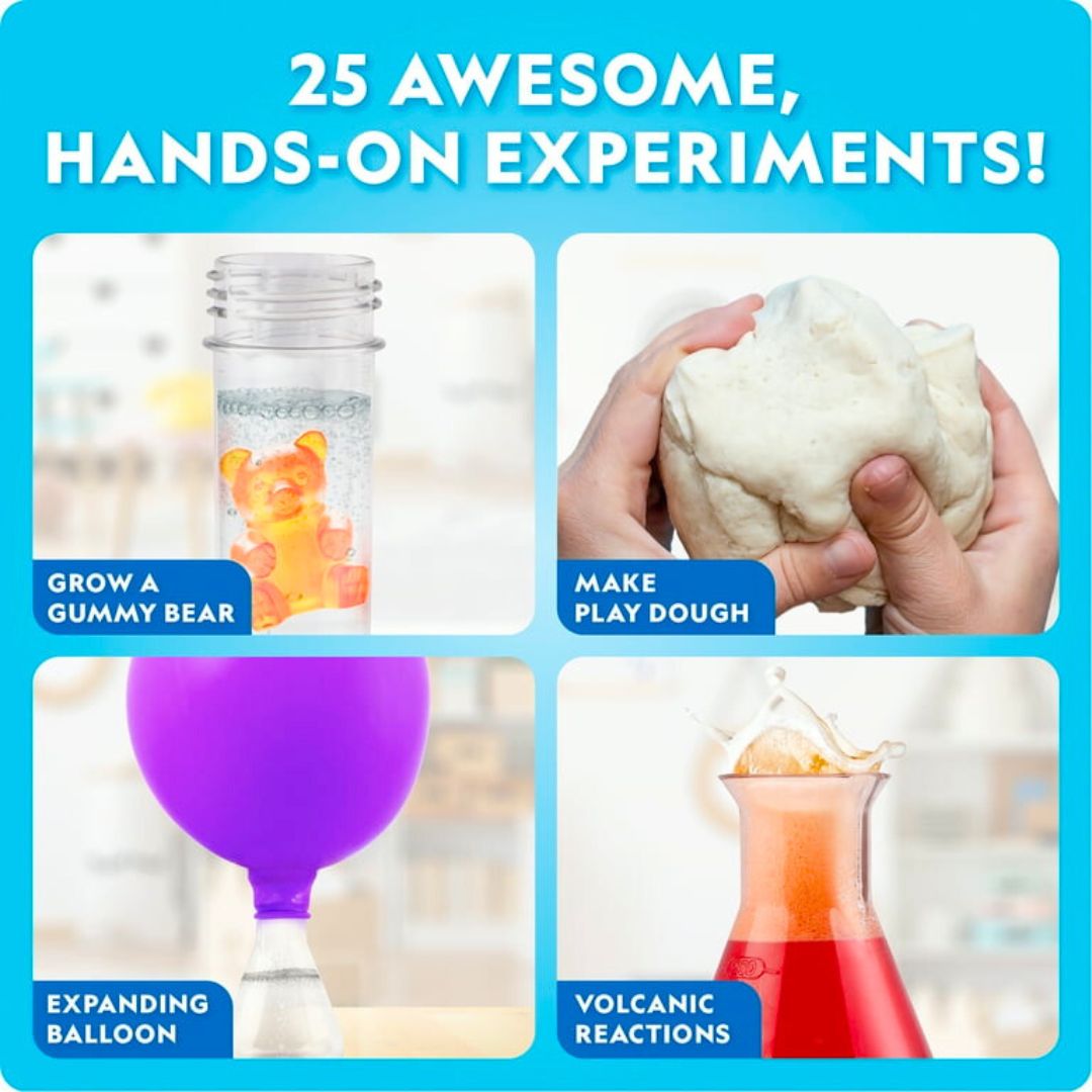 Junior Chemistry Lab Kit – 25 Explosive Experiments for Curious Kids! - Fun Learning Store