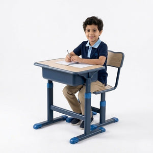 Kids Desk and Chair Set - Grey : The Ultimate Creative Launchpad - Fun Learning Store