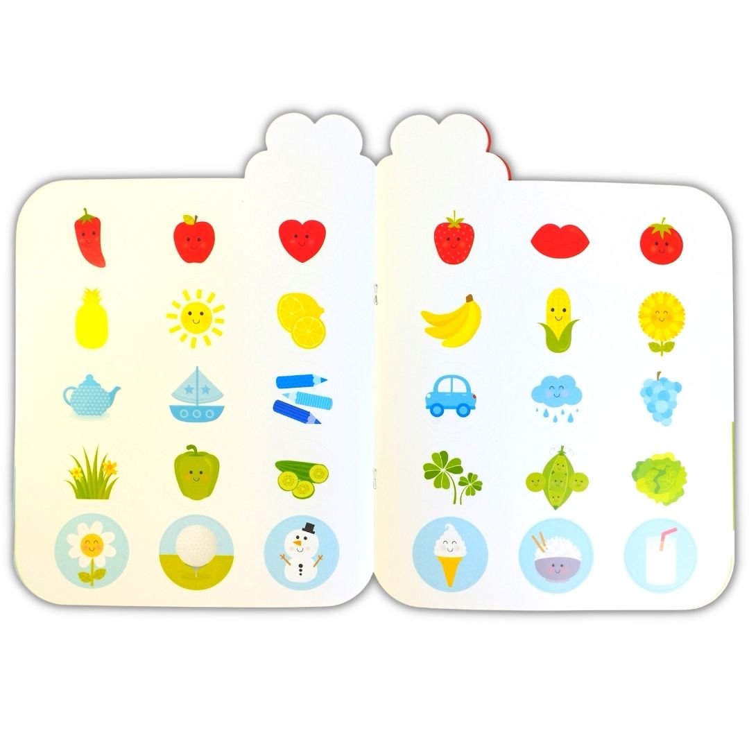 Kids' Friends Stickers Book - Colors +1 - Fun Learning Store