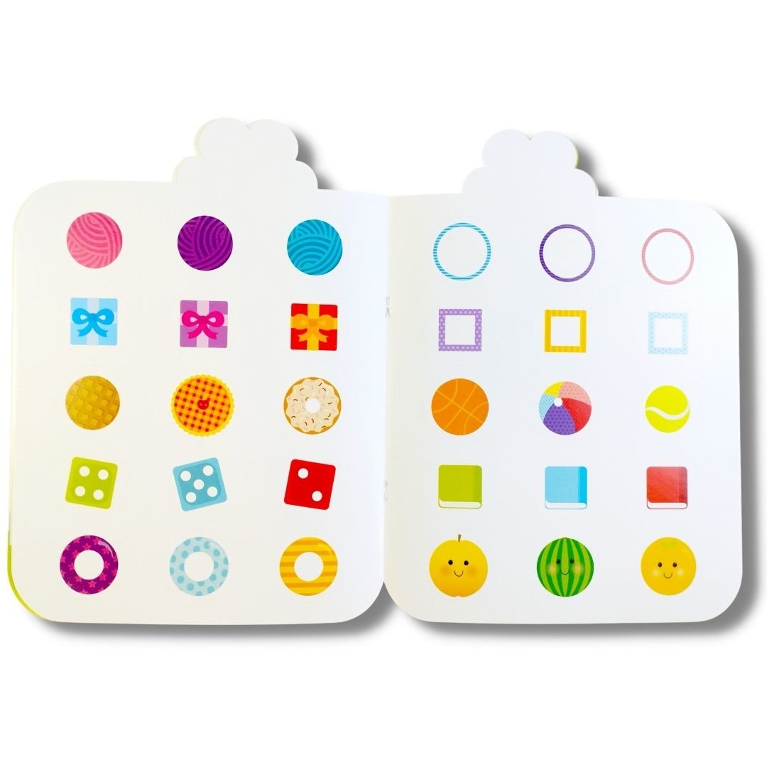 Kids' Friends Stickers Book - Shapes +2 - Fun Learning Store