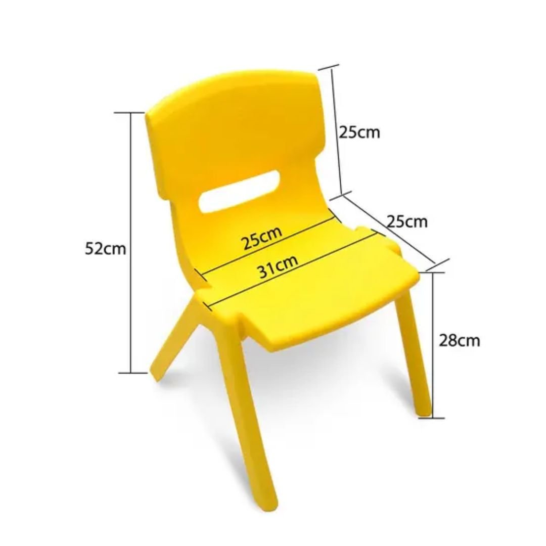 Kid's Large Table with 2 Chairs for Drawing, Playing, and Studying in Nursery, Classroom, Kindergarten - 62x120cm Desk and Height - Adjustable - Fun Learning Store