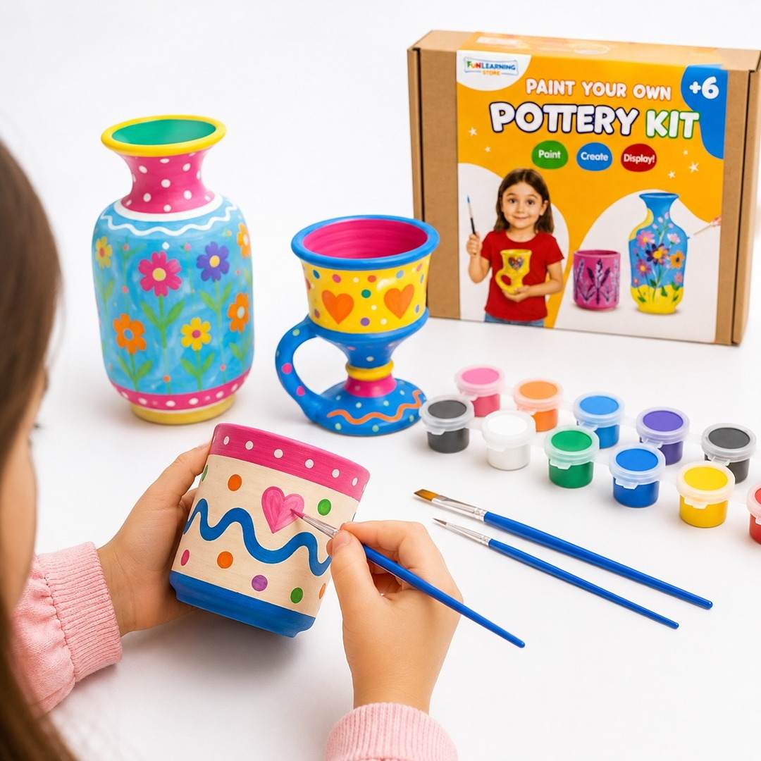 Kids Pottery Kit – The Ultimate Creative Adventure for Little Art Lovers! - Fun Learning Store