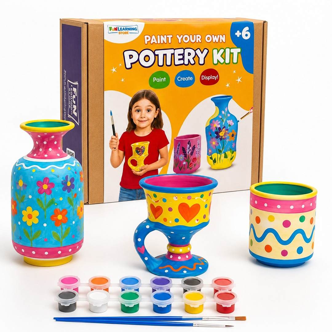 Kids Pottery Kit – The Ultimate Creative Adventure for Little Art Lovers! - Fun Learning Store