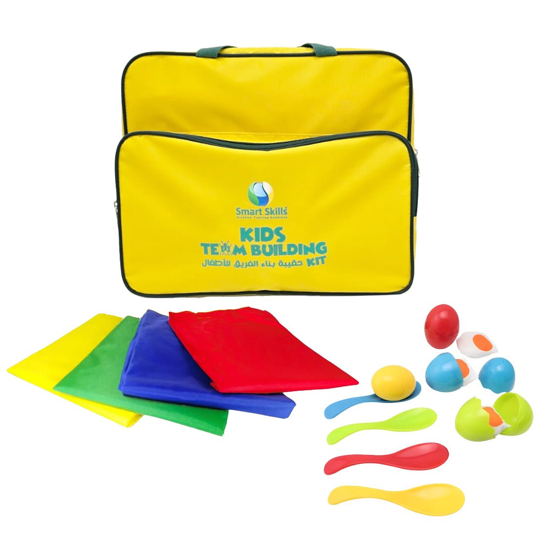 Kids Team Building Activity Kit – Colorful Outdoor Game Set with Sacks, Spoons & Eggs for Group Play - Fun Learning Store