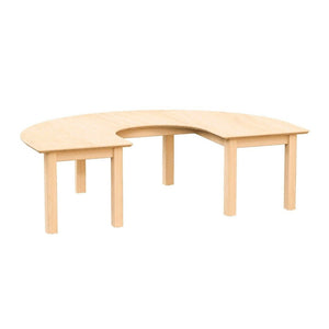 Kids U - Shape Wooden Table 150 × 100 cm – Durable & Collaborative Classroom Design - Fun Learning Store