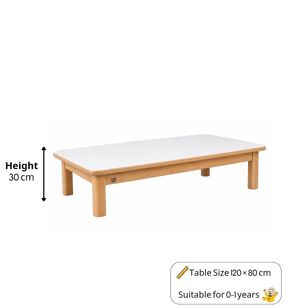 Kids Wooden Study Table 120 x 60 cm – Stylish Grey Learning Desk for Children - Fun Learning Store