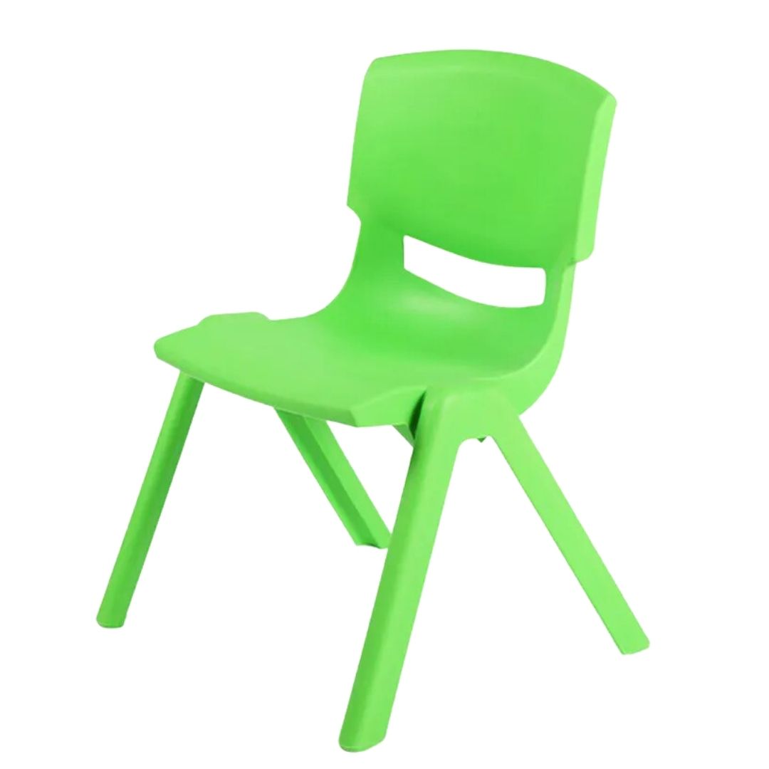 كرسي بلاستيكي متين للأطفال للفصول الدراسية والمنزل والاستخدامات الخارجية - ارتفاع المقعد 28 سم
