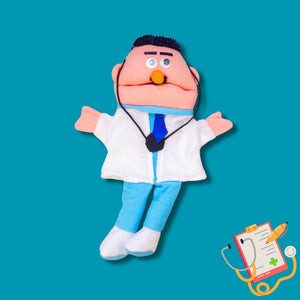 Large Career Puppets with Movable Mouths – Soft Fabric Set of 5 for Speaking & Role Play Fun - Fun Learning Store