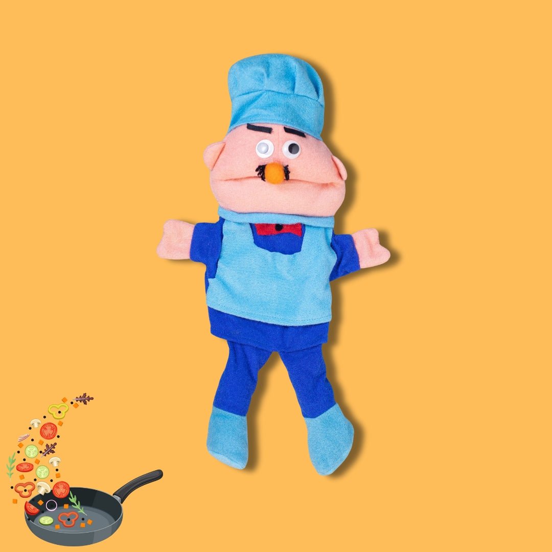 Large Career Puppets with Movable Mouths – Soft Fabric Set of 5 for Speaking & Role Play Fun - Fun Learning Store