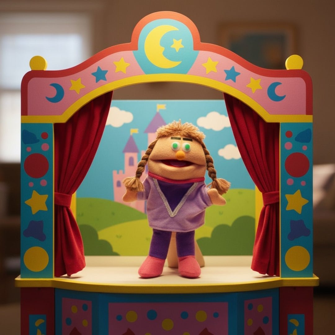 Large Hand Puppets with Movable Mouths – Fabric Set of 6 for Expressive Play & Storytelling - Fun Learning Store