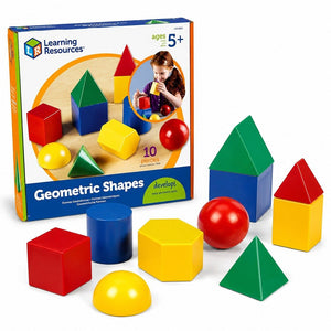 Large Plastic Geometric Shapes: Explore Area, Volume & Form with 10 Interlocking Pieces - Fun Learning Store
