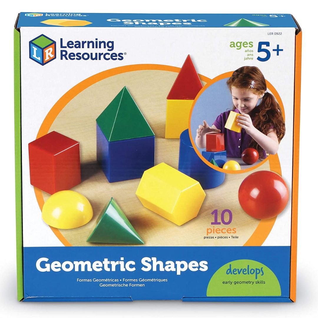 Large Plastic Geometric Shapes, Set of 10 - Fun Learning Store