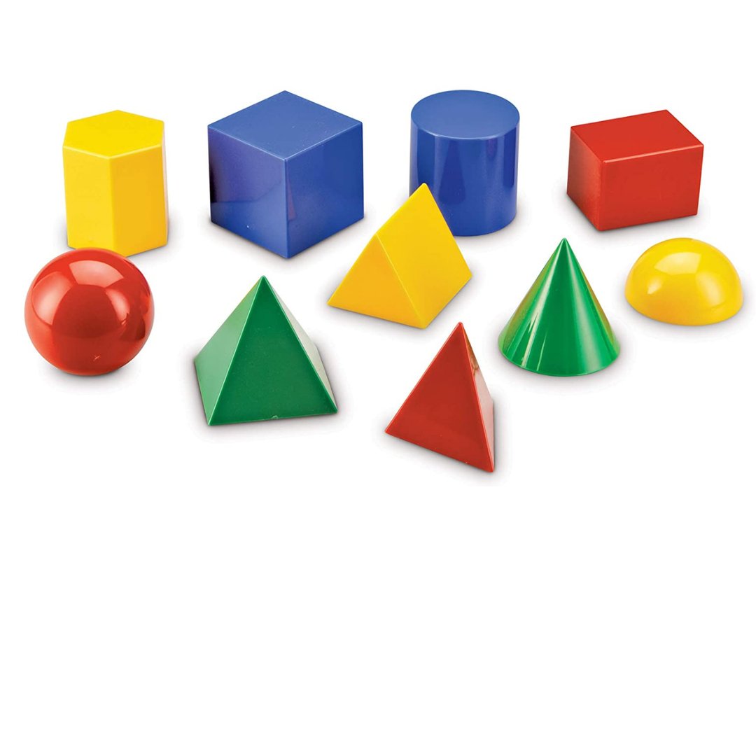 Large Plastic Geometric Shapes, Set of 10 - Fun Learning Store