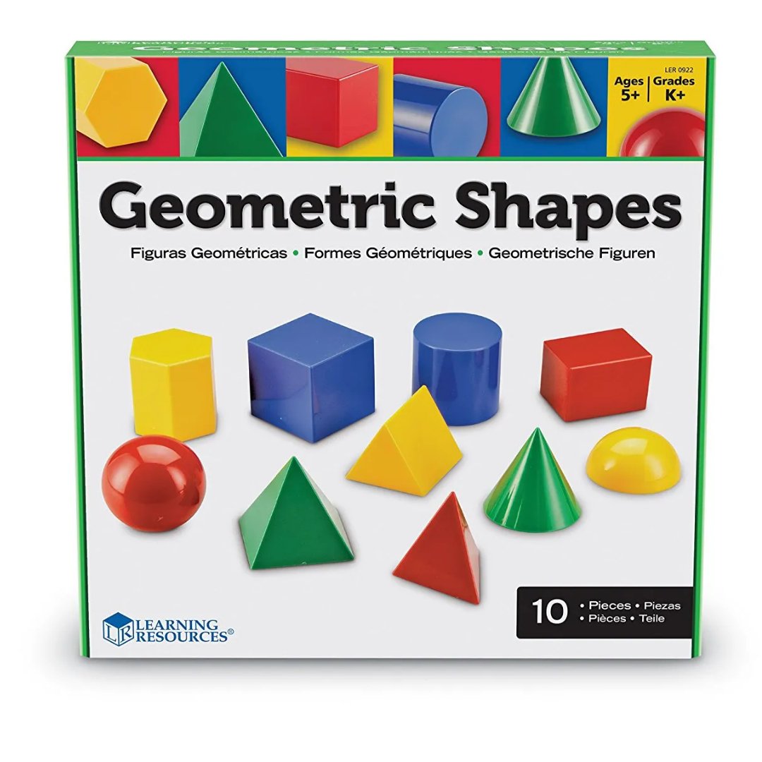 Large Plastic Geometric Shapes, Set of 10 - Fun Learning Store