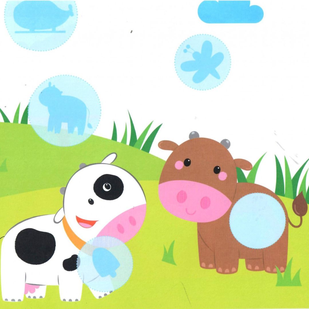 Large Stickers Book for Kids - Farm Animals +3 - Fun Learning Store