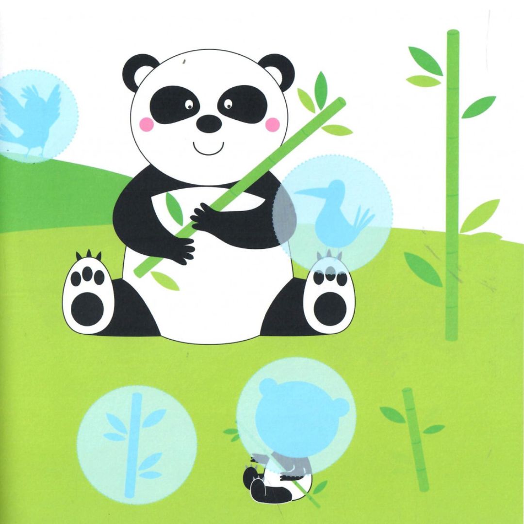 Large Stickers Book for Kids - Jungle Animals +3 - Fun Learning Store