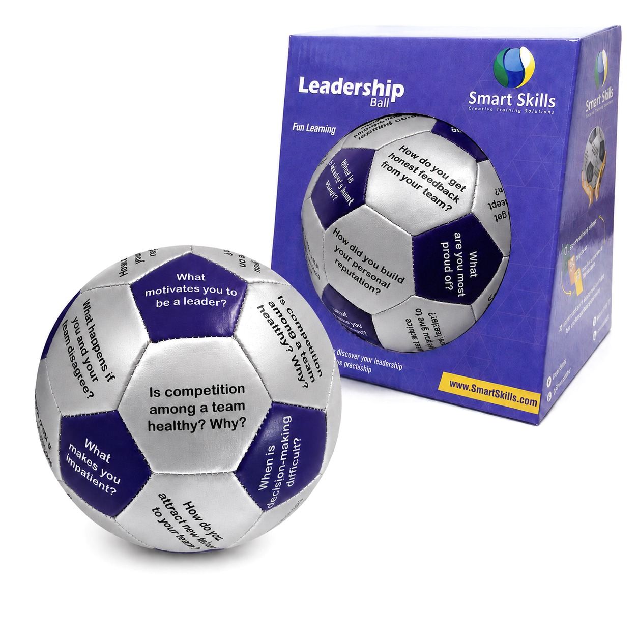 Leadership Ball (English) – 32 Questions for Leadership Development, Team Building & Communication - Fun Learning Store