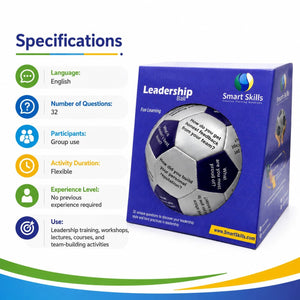 Leadership Ball (English) – 32 Questions for Leadership Development, Team Building & Communication - Fun Learning Store