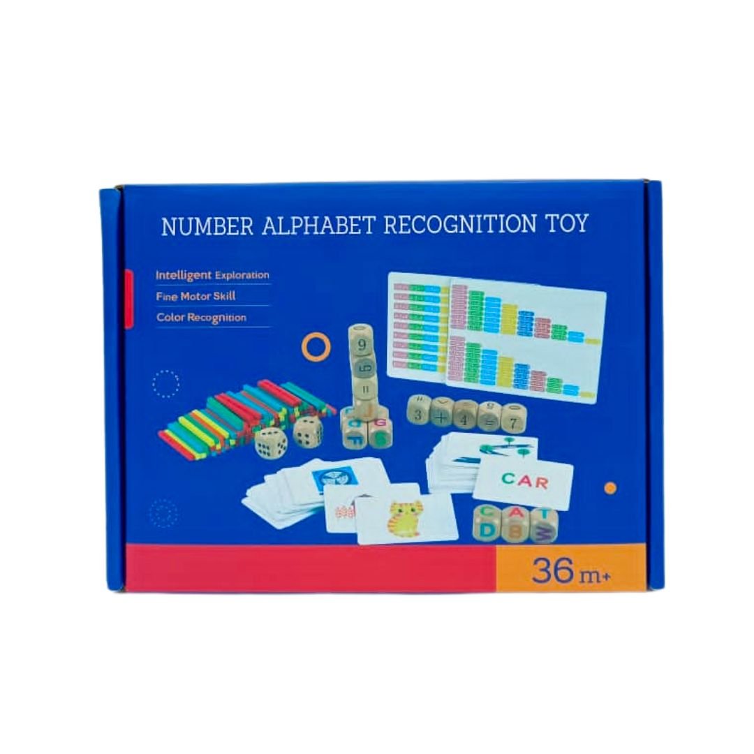 Learning Letters and Numbers Toy – Fun Educational Set with Flashcards & Counting Sticks - Fun Learning Store