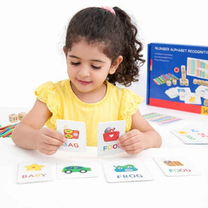 Learning Letters and Numbers Toy – Fun Educational Set with Flashcards & Counting Sticks - Fun Learning Store