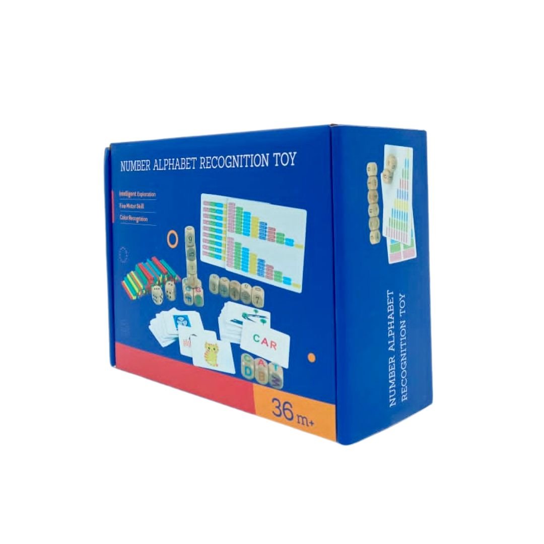 Learning Letters and Numbers Toy – Fun Educational Set with Flashcards & Counting Sticks - Fun Learning Store