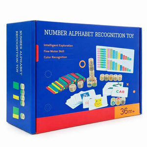 Learning Letters and Numbers Toy – Fun Educational Set with Flashcards & Counting Sticks - Fun Learning Store