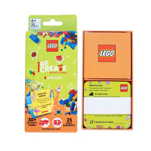 LEGO® Animal Re - Create Challenge Cards – 25 Bricks + 30+ Wild Build Ideas! - Fun Learning Store