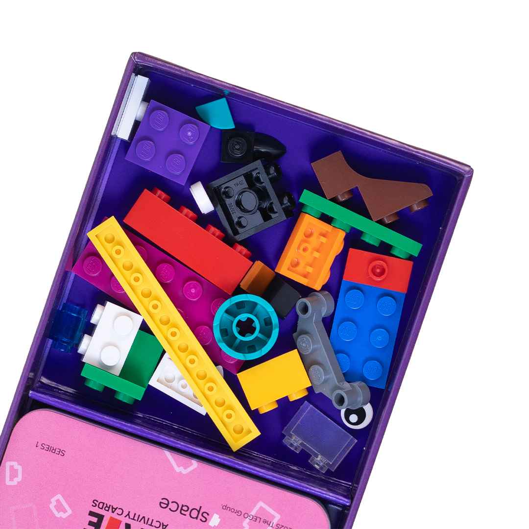 LEGO® Re - Create Activity Cards – Space Edition with 25 Pieces and 30+ Out - of - This - World Challenges! - Fun Learning Store