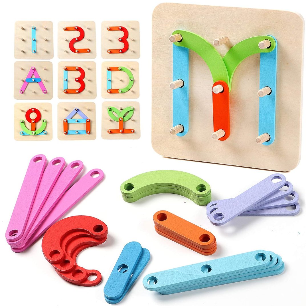 Letters and Numbers Slices Board Game - Fun Learning Store