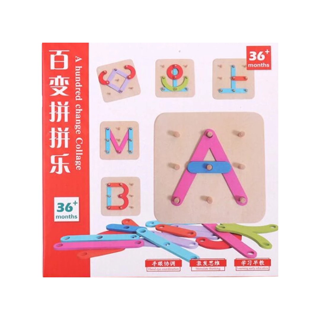 Letters and Numbers Slices Board Game - Fun Learning Store