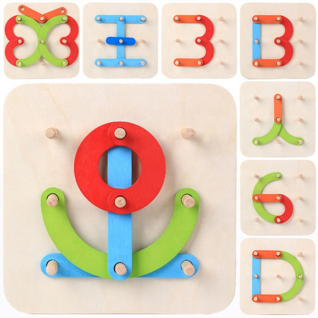 Letters and Numbers Slices Board Game - Fun Learning Store