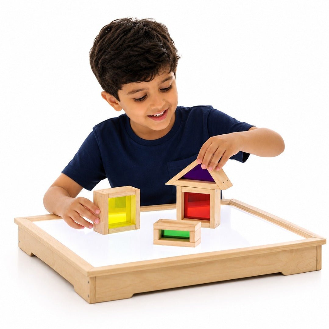 Light Table 65.5x65.5x10 cm: Engaging Sensory Play and Learning Hub! - Fun Learning Store