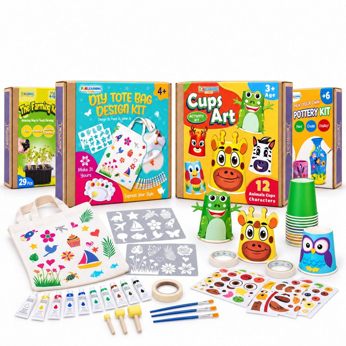 Little Artist DIY Kit: The Ultimate 4-in-1 Mega Craft Bundle for Creative Kids - Fun Learning Store