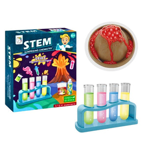 Little STEM Explorer Kit – DIY Volcano, Chemistry Experiments, and Learning Blocks for Kids 🌋🔬🧩 - Fun Learning Store