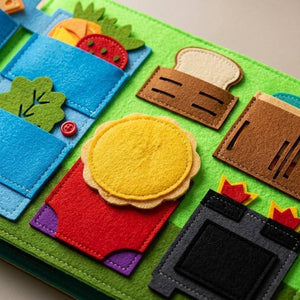 Little Thinker 2: Interactive Sensory and Cognitive Book for Boys |+3 Years - Fun Learning Store