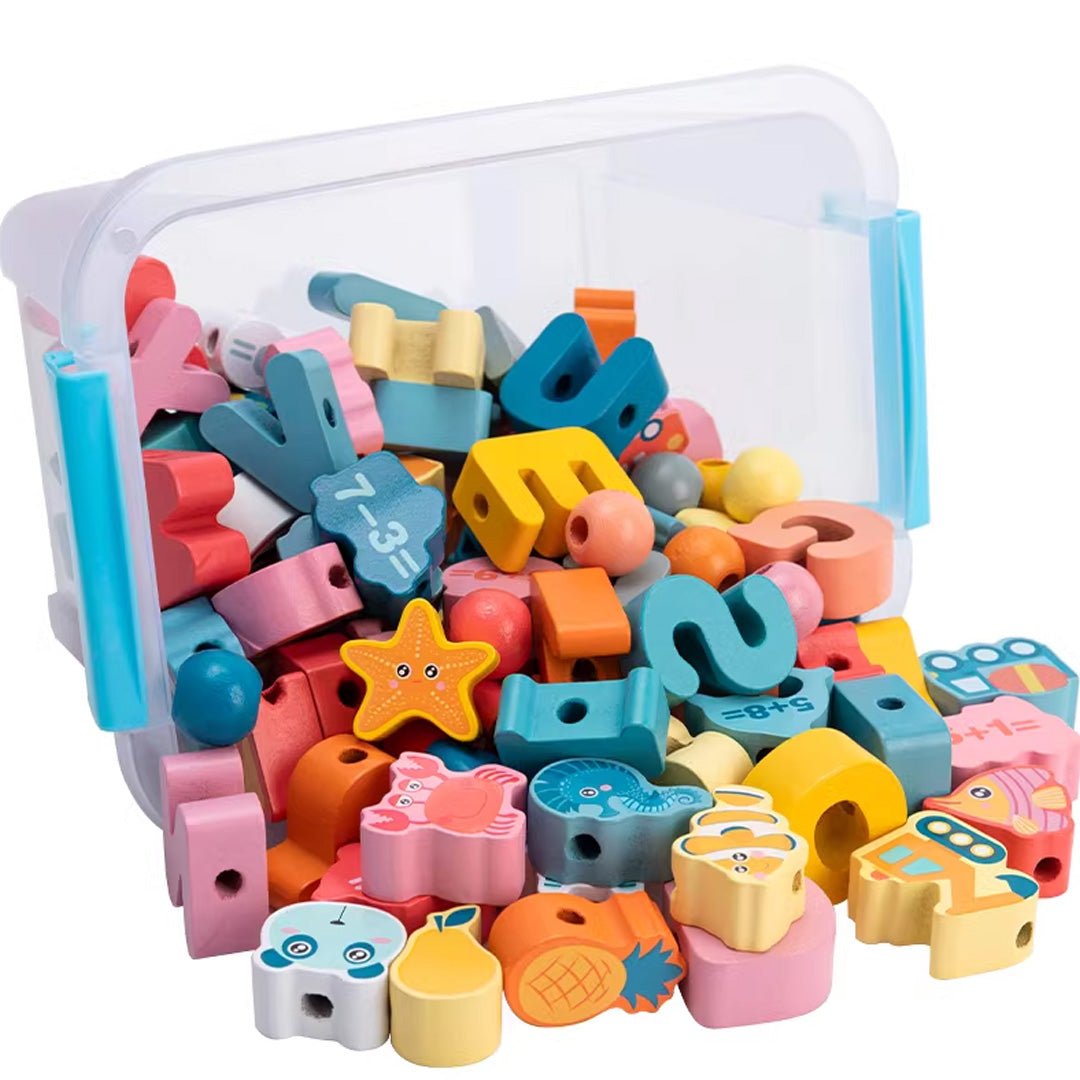 Lovely Cartoon Lacing Bead Set – Fun and Educational Toy to Develop Fine Motor Skills - Fun Learning Store