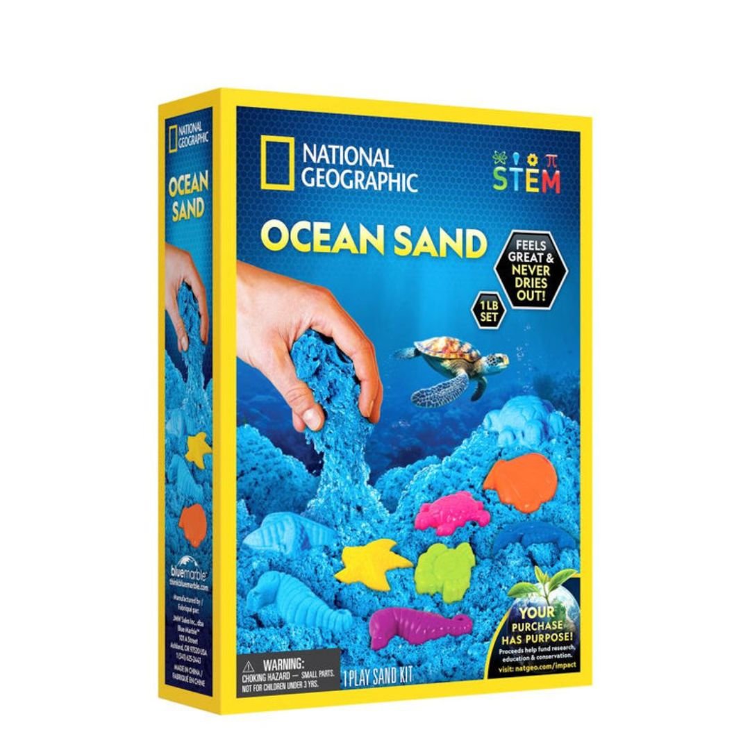 Magical Ocean Play Sand Kit – Sensory Fun with Mess - Free Moldable Sand! - Fun Learning Store