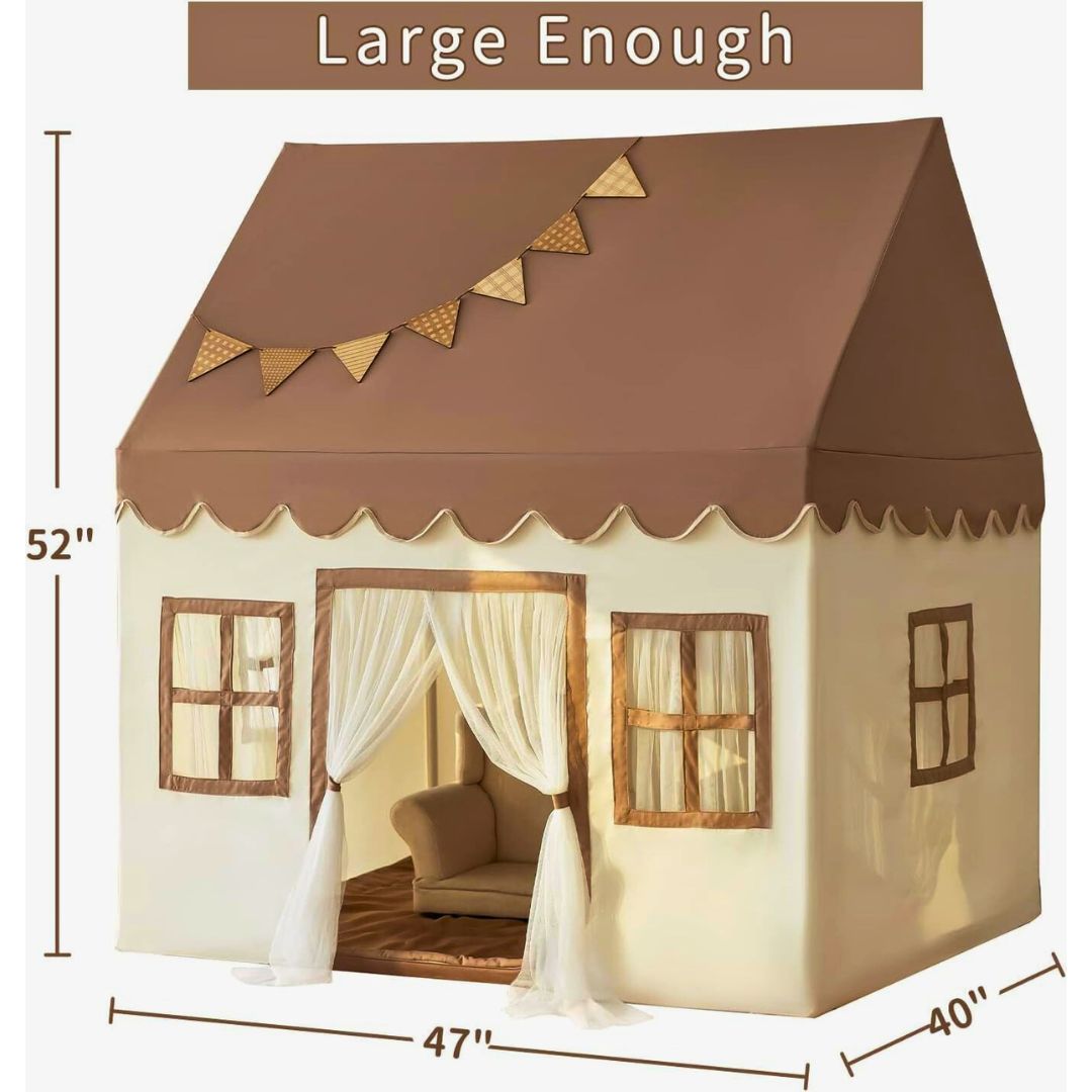 Magical Play Home Kids Tent – Indoor Playhouse - Cozy Indoor Castle for Toddlers & Kids! - Fun Learning Store