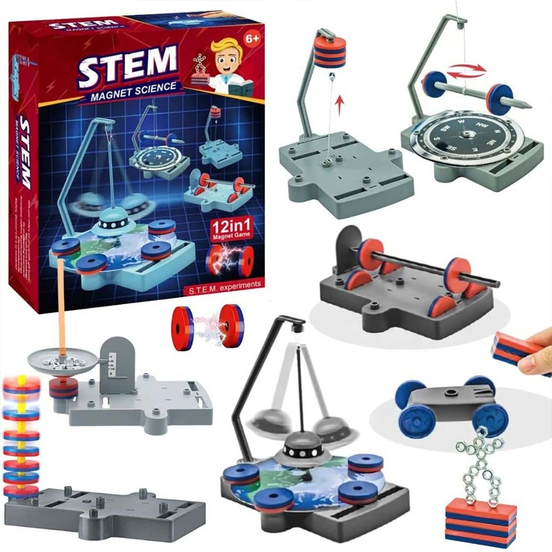 Magnet Lab STEM Kit – 12 Engaging Experiments for Young Scientists - Fun Learning Store