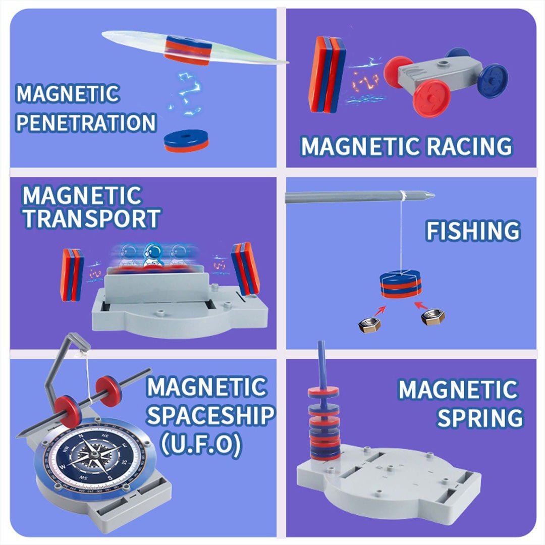 Magnet Lab STEM Kit – 12 Engaging Experiments for Young Scientists - Fun Learning Store