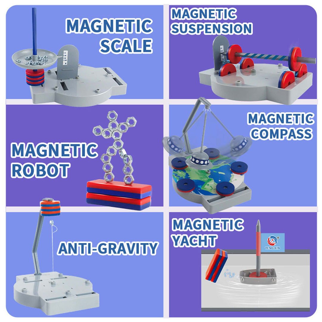 Magnet Lab STEM Kit – 12 Engaging Experiments for Young Scientists - Fun Learning Store