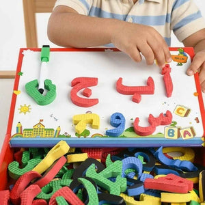 Magnetic Alphabet Box - Arabic Letters and Numbers Board Game - Fun Learning Store