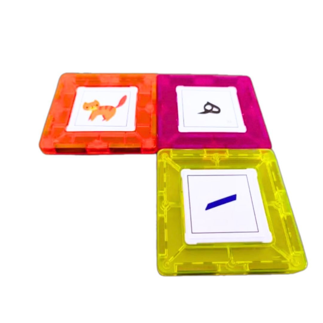 Magnetic Arabic Alphabet Building blocks Game: The World of Letters and Words - Letters and Short Vowels - Fun Learning Store