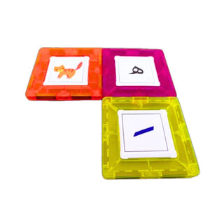 Magnetic Arabic Alphabet Building blocks Game: The World of Letters and Words - Letters and Short Vowels - Fun Learning Store